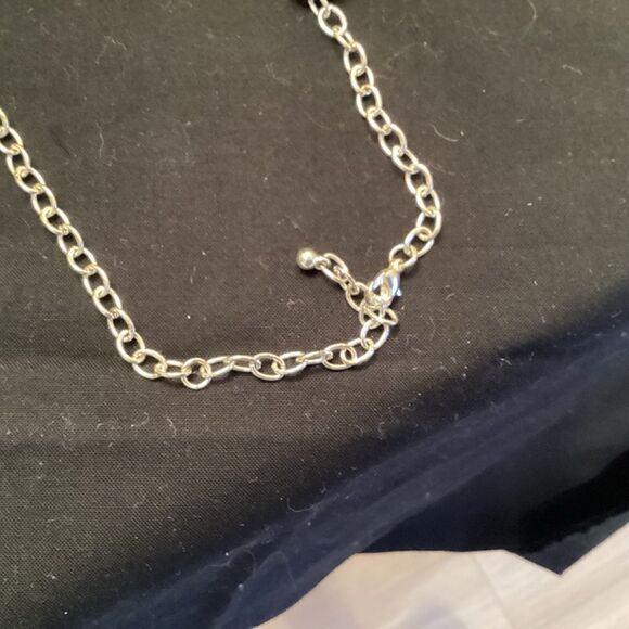 Silvertone Jingle Bell Necklace and Earrings - Picture 6 of 7